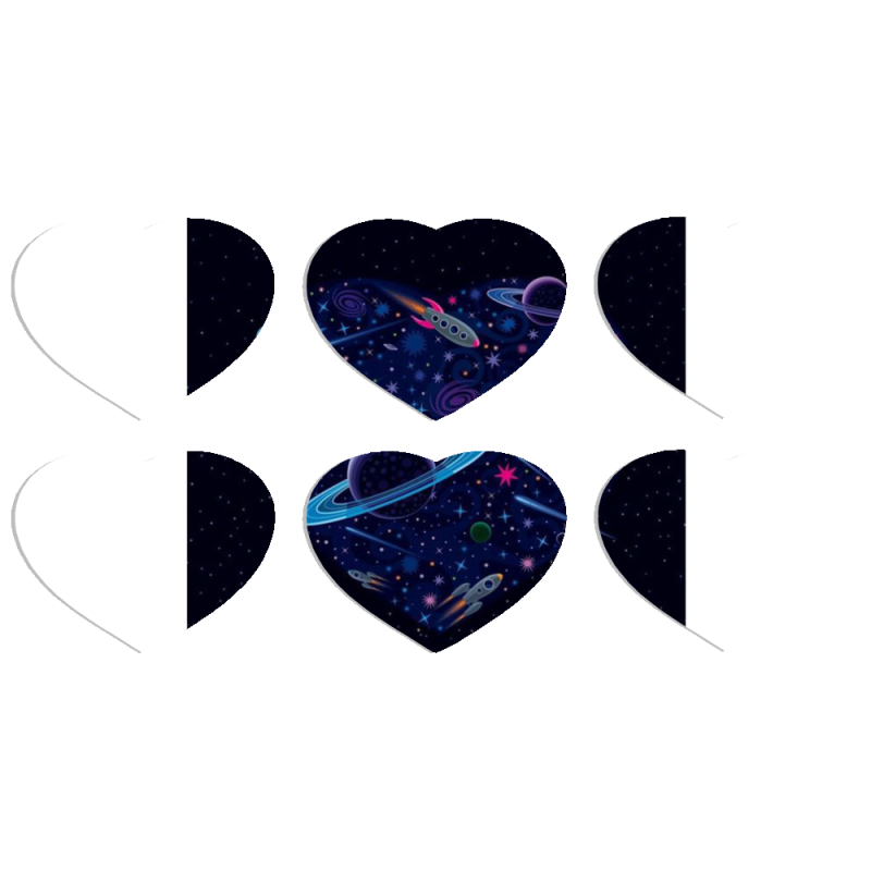 Магнитные фотопазлы Сердце 50 на 50 набор 6 штук 