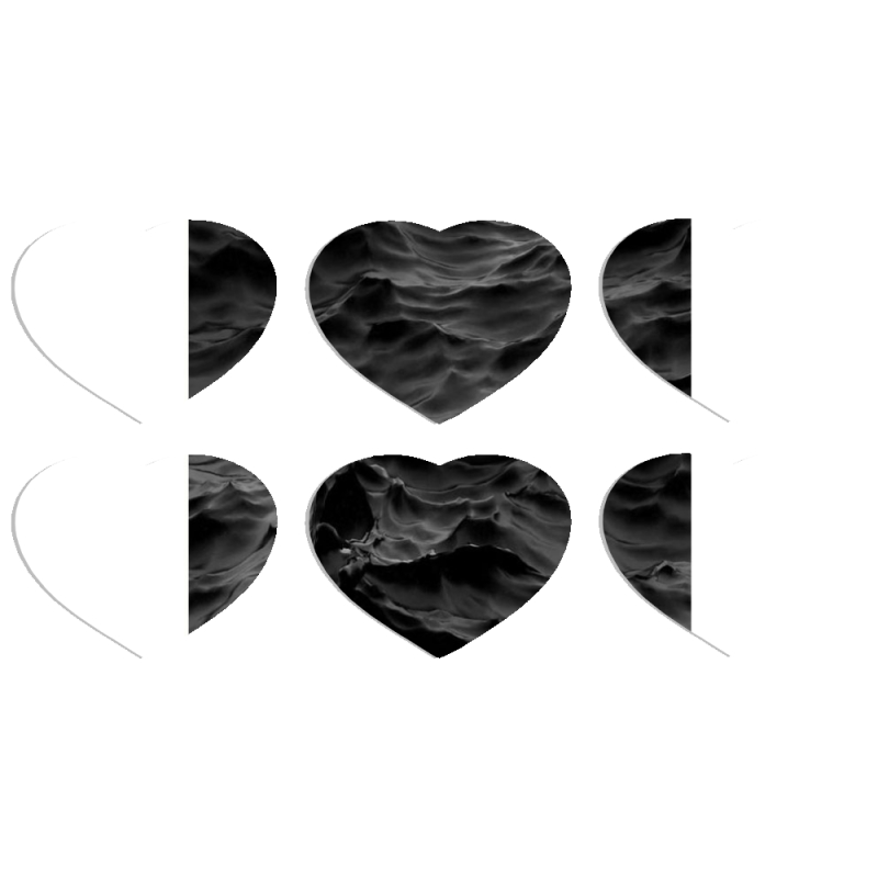 Магнитные фотопазлы Сердце 50 на 50 набор 6 штук 