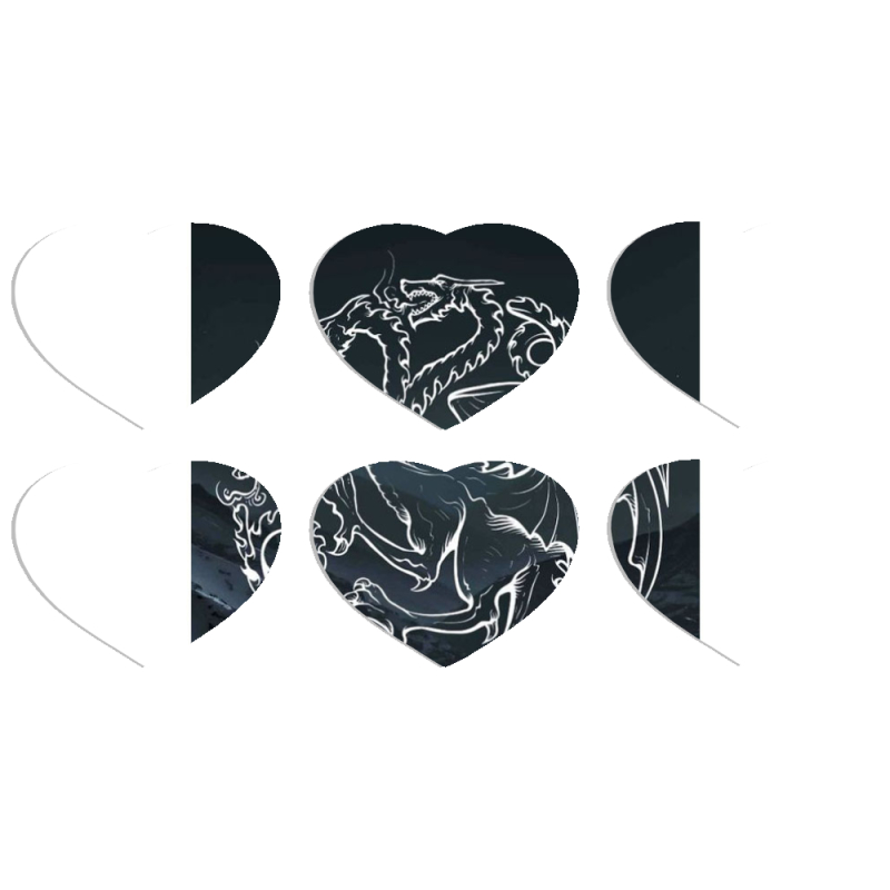 Магнитные фотопазлы Сердце 50 на 50 набор 6 штук 