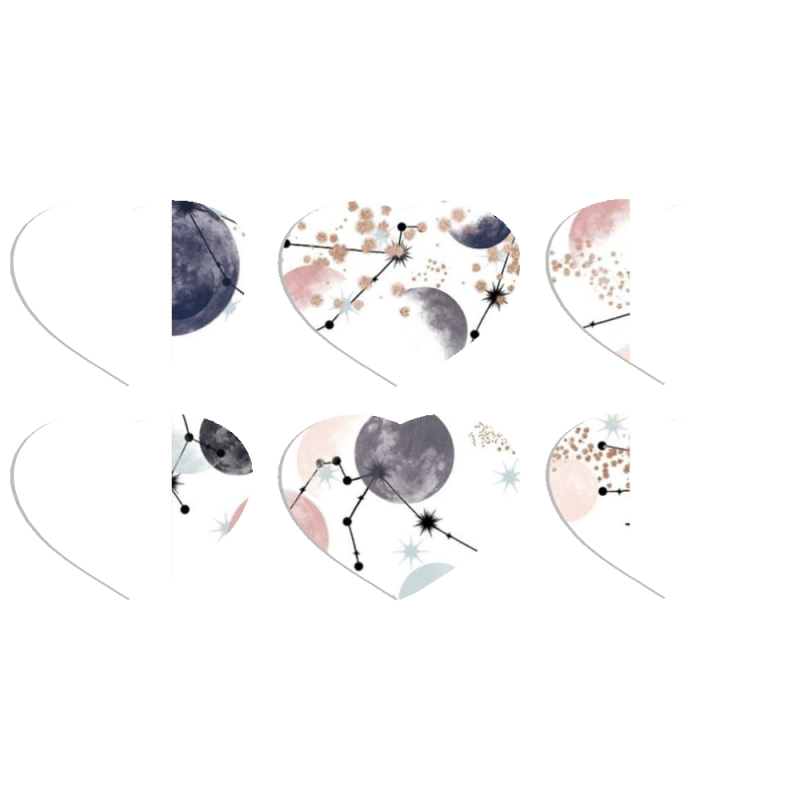 Магнитные фотопазлы Сердце 50 на 50 набор 6 штук 