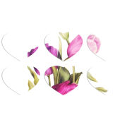 Магнитные фотопазлы Сердце 50 на 50 набор 6 штук 