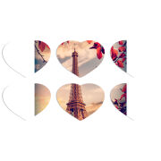 Магнитные фотопазлы Сердце 50 на 50 набор 6 штук 