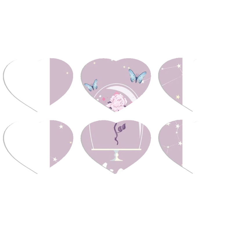 Магнитные фотопазлы Сердце 50 на 50 набор 6 штук 