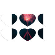 Магнитные фотопазлы Сердце 50 на 50 набор 6 штук 