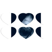 Магнитные фотопазлы Сердце 50 на 50 набор 6 штук 