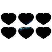 Магнитные фотопазлы Сердце 50 на 50 набор 6 штук Eyes in the Dark