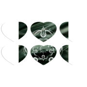 Магнитные фотопазлы Сердце 50 на 50 набор 6 штук 