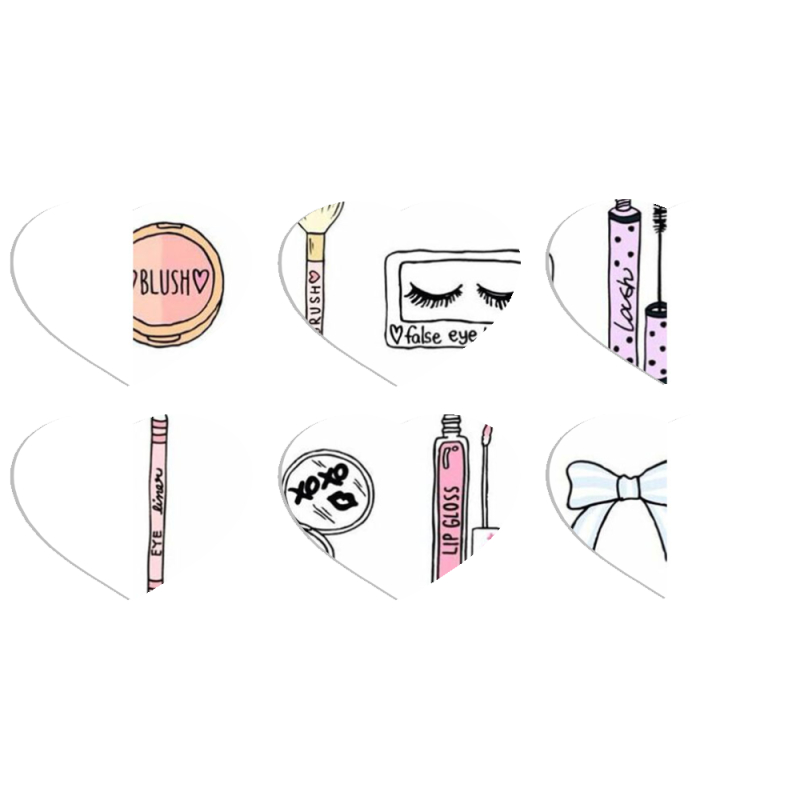 Магнитные фотопазлы Сердце 50 на 50 набор 6 штук 