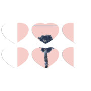 Магнитные фотопазлы Сердце 50 на 50 набор 6 штук 