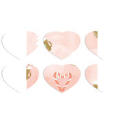 Магнитные фотопазлы Сердце 50 на 50 набор 6 штук 