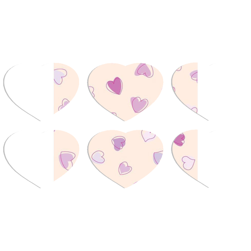 Магнитные фотопазлы Сердце 50 на 50 набор 6 штук 