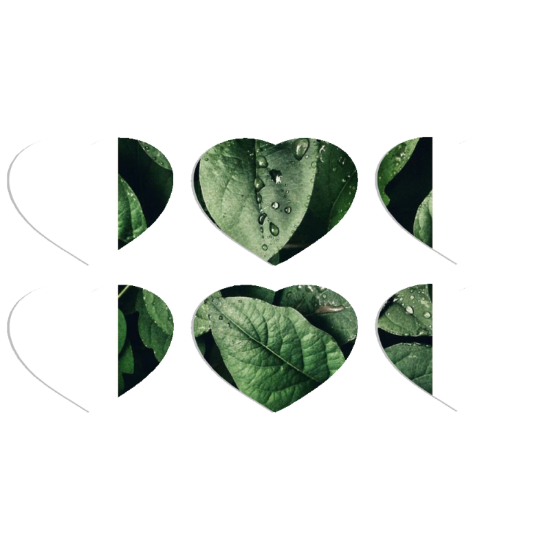 Магнитные фотопазлы Сердце 50 на 50 набор 6 штук 