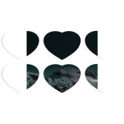 Магнитные фотопазлы Сердце 50 на 50 набор 6 штук 