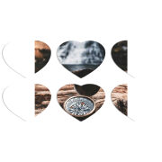 Магнитные фотопазлы Сердце 50 на 50 набор 6 штук 