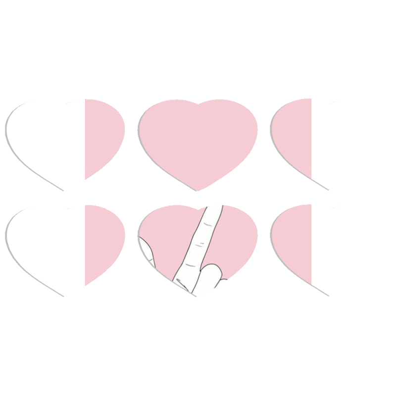 Магнитные фотопазлы Сердце 50 на 50 набор 6 штук 