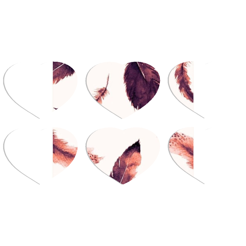 Магнитные фотопазлы Сердце 50 на 50 набор 6 штук 