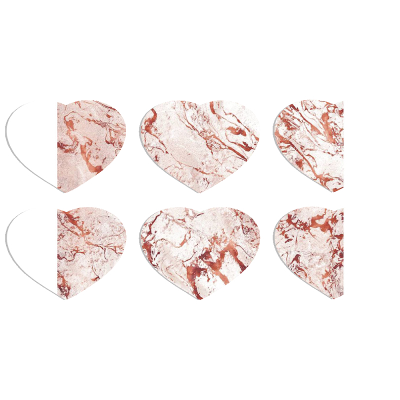 Магнитные фотопазлы Сердце 50 на 50 набор 6 штук 