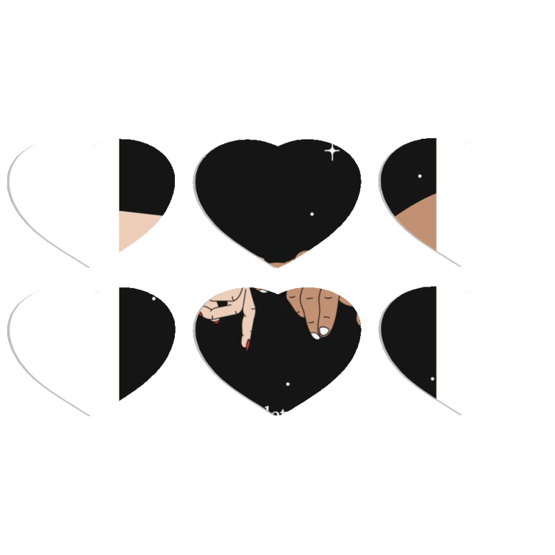 Магнитные фотопазлы Сердце 50 на 50 набор 6 штук 