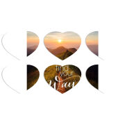 Магнитные фотопазлы Сердце 50 на 50 набор 6 штук 