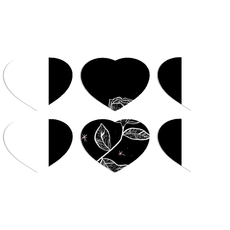 Магнитные фотопазлы Сердце 50 на 50 набор 6 штук 