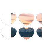 Магнитные фотопазлы Сердце 50 на 50 набор 6 штук 