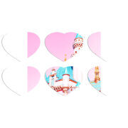 Магнитные фотопазлы Сердце 50 на 50 набор 6 штук 