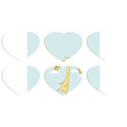 Магнитные фотопазлы Сердце 50 на 50 набор 6 штук 