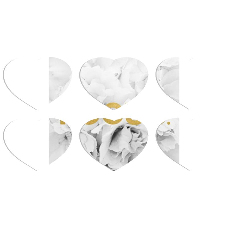 Магнитные фотопазлы Сердце 50 на 50 набор 6 штук 