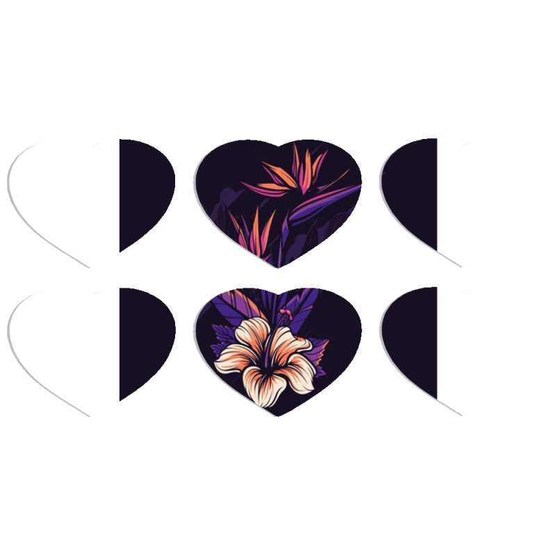 Магнитные фотопазлы Сердце 50 на 50 набор 6 штук 