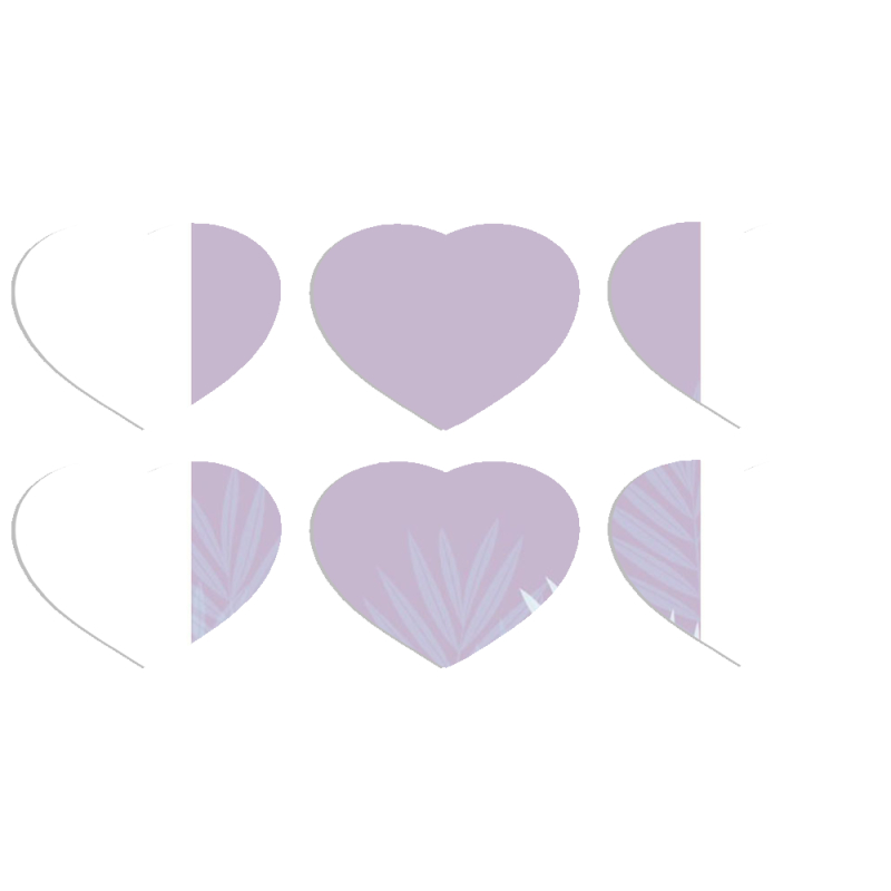 Магнитные фотопазлы Сердце 50 на 50 набор 6 штук 