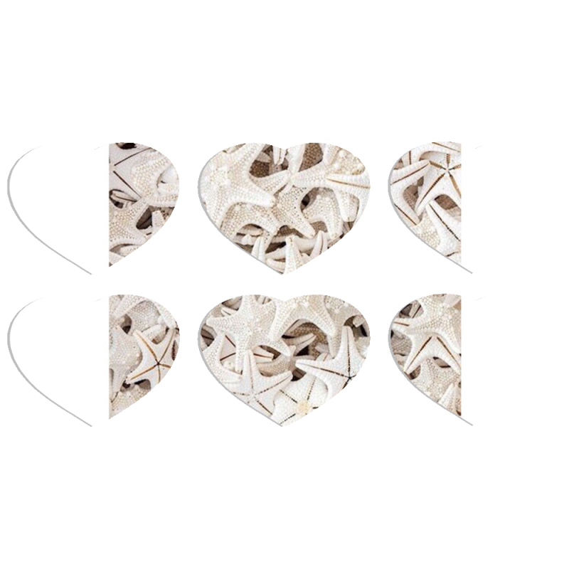 Магнитные фотопазлы Сердце 50 на 50 набор 6 штук 