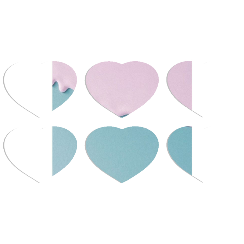 Магнитные фотопазлы Сердце 50 на 50 набор 6 штук 