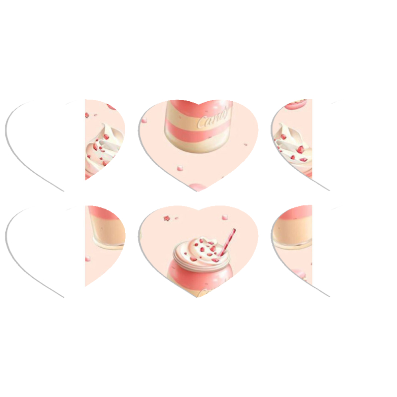 Магнитные фотопазлы Сердце 50 на 50 набор 6 штук 