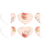 Магнитные фотопазлы Сердце 50 на 50 набор 6 штук 