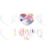 Магнитные фотопазлы Сердце 50 на 50 набор 6 штук 