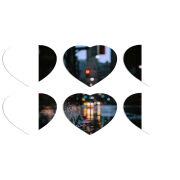 Магнитные фотопазлы Сердце 50 на 50 набор 6 штук 