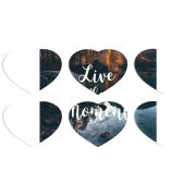 Магнитные фотопазлы Сердце 50 на 50 набор 6 штук 