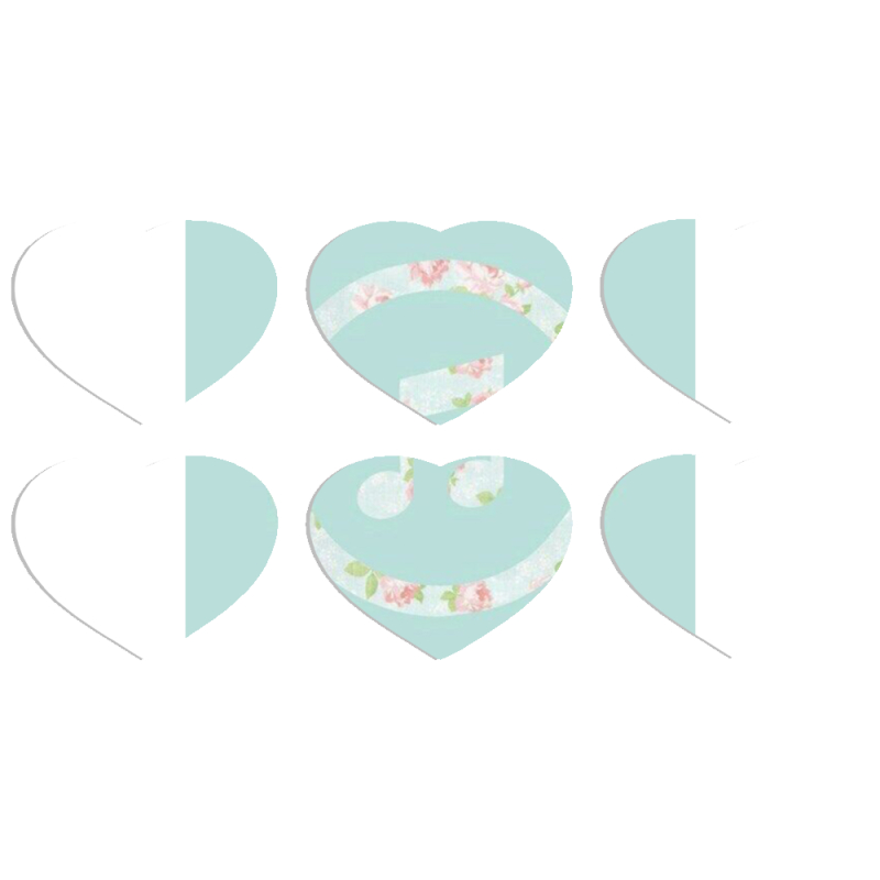 Магнитные фотопазлы Сердце 50 на 50 набор 6 штук 