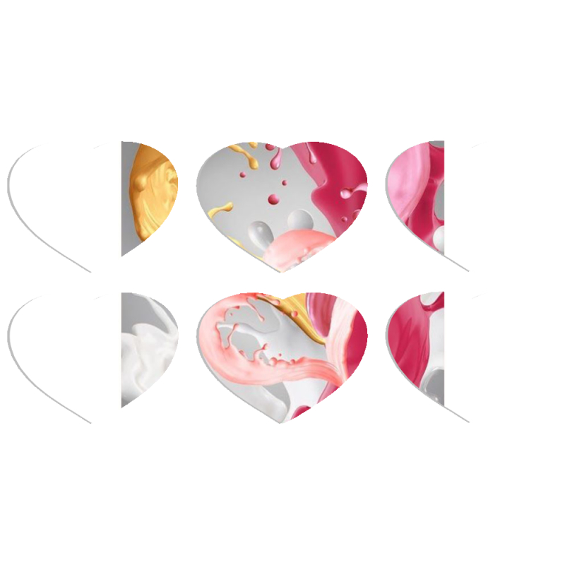 Магнитные фотопазлы Сердце 50 на 50 набор 6 штук 