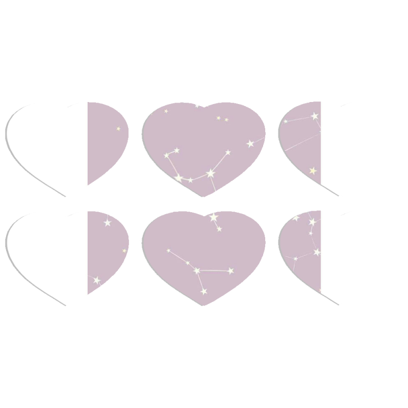 Магнитные фотопазлы Сердце 50 на 50 набор 6 штук 