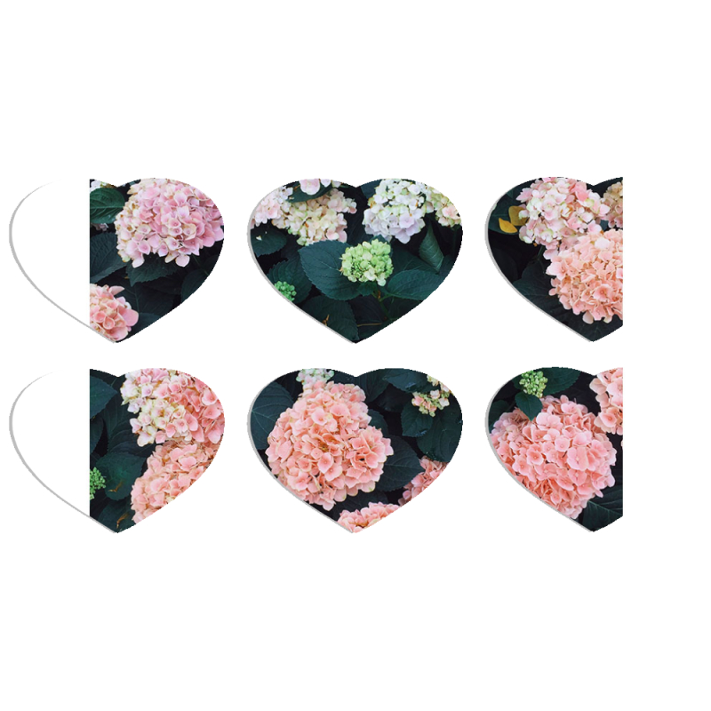 Магнитные фотопазлы Сердце 50 на 50 набор 6 штук 