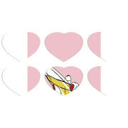 Магнитные фотопазлы Сердце 50 на 50 набор 6 штук 