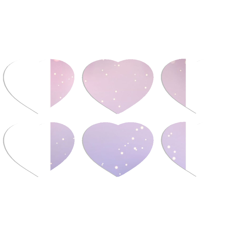 Магнитные фотопазлы Сердце 50 на 50 набор 6 штук 