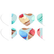 Магнитные фотопазлы Сердце 50 на 50 набор 6 штук 