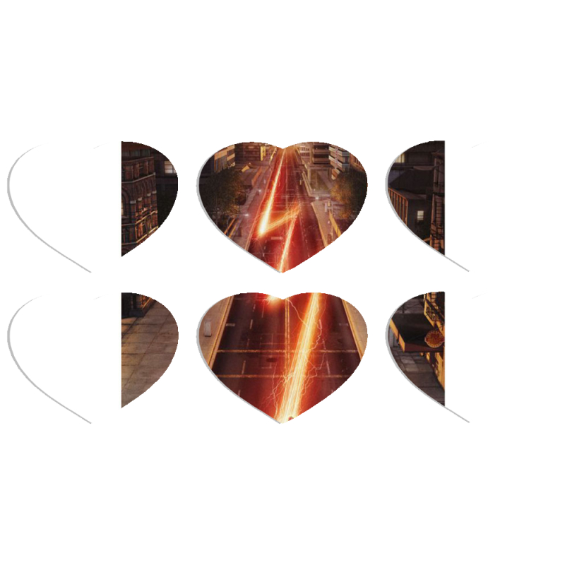 Магнитные фотопазлы Сердце 50 на 50 набор 6 штук 