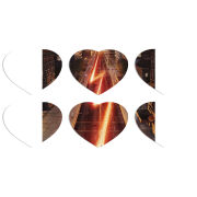 Магнитные фотопазлы Сердце 50 на 50 набор 6 штук 