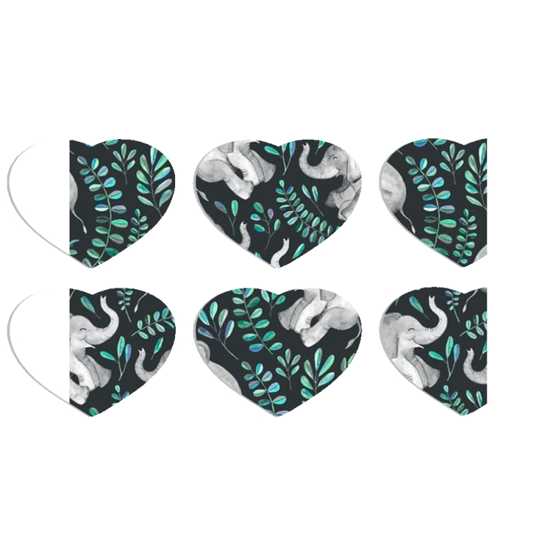 Магнитные фотопазлы Сердце 50 на 50 набор 6 штук 