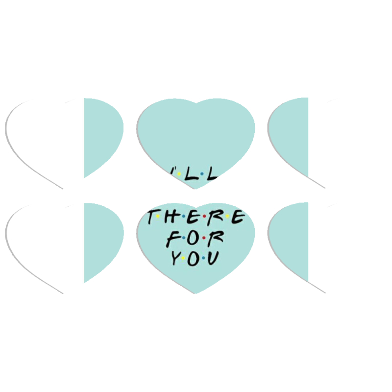 Магнитные фотопазлы Сердце 50 на 50 набор 6 штук 