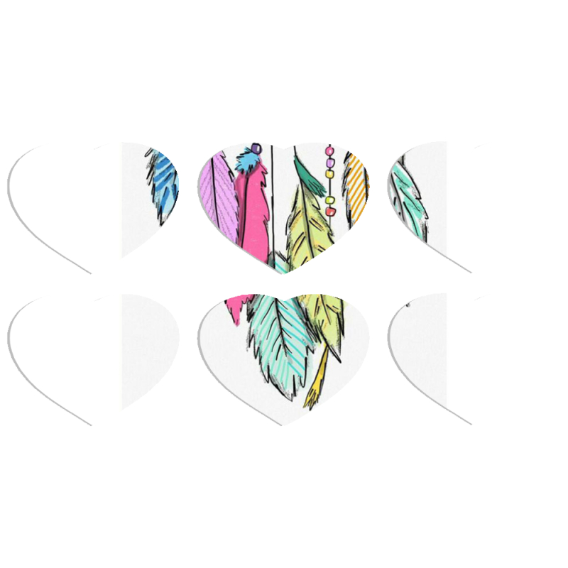 Магнитные фотопазлы Сердце 50 на 50 набор 6 штук 