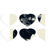 Магнитные фотопазлы Сердце 50 на 50 набор 6 штук 